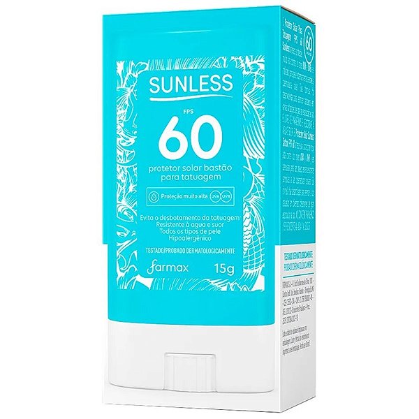 Sunless Protetor Solar Tatoo 15G Fps60 Bastao