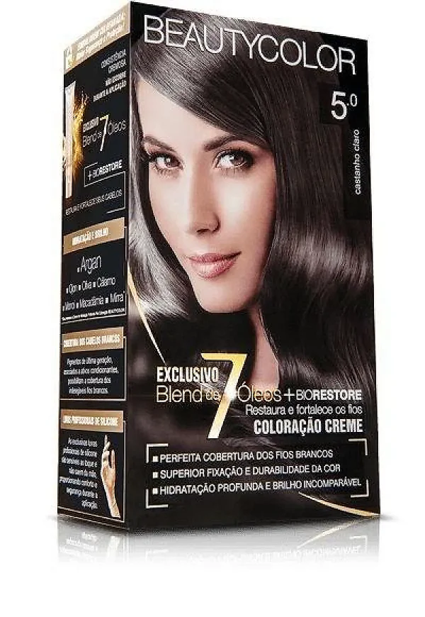 Tinta Beauty Color 5.0 Castanho Claro