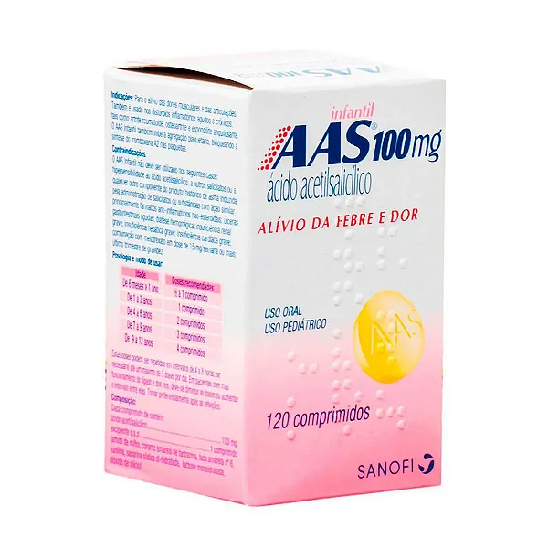 Aas 100mg 20 comprimidos
