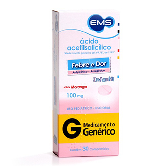Ácido Acetilsalicílico 100mg 30 comprimidos