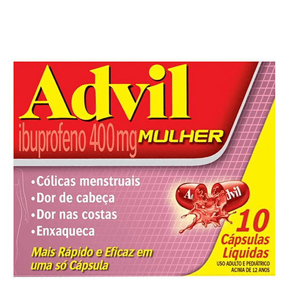 Advil Mulher 400mg 10Caps