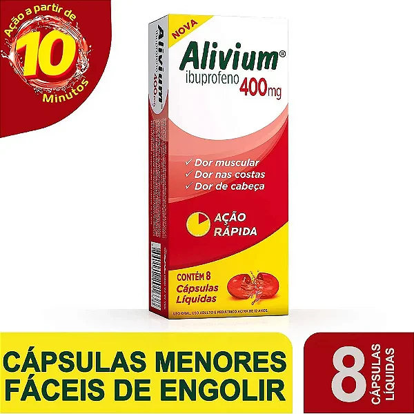 Alivium 400mg 8 comprimidos