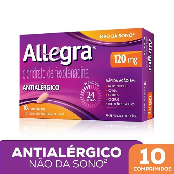 Allegra 120mg 10 comprimidos