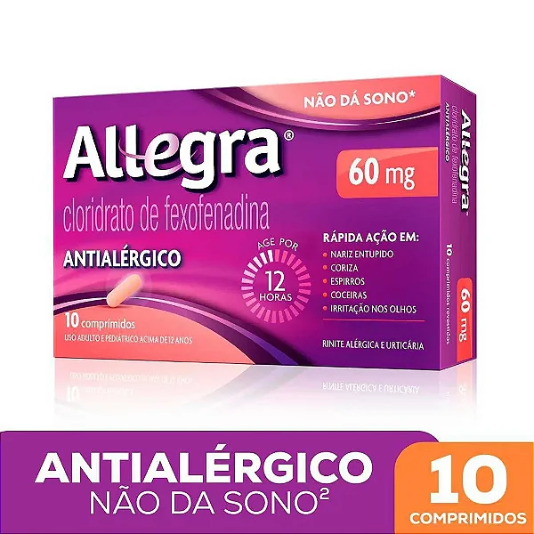 Allegra 60mg 10 comprimidos