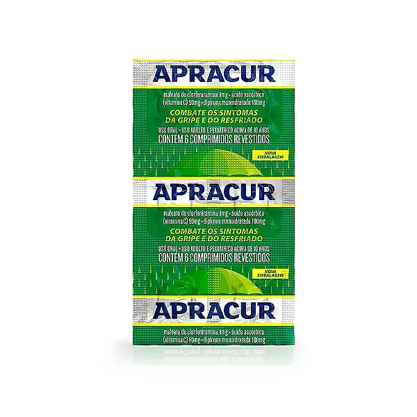 Apracur 6 comprimidos