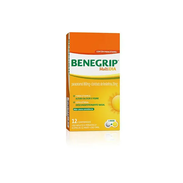 Benegrip Multi Dia 12 comprimidos