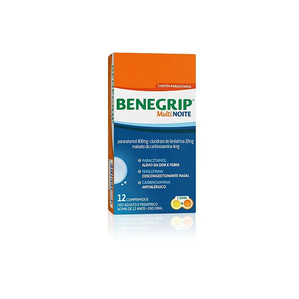 Benegrip Multi Noite 20 comprimidos