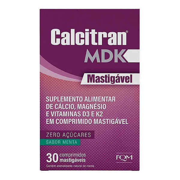 Calcitran Mdk C/30 comprimidos Mastig