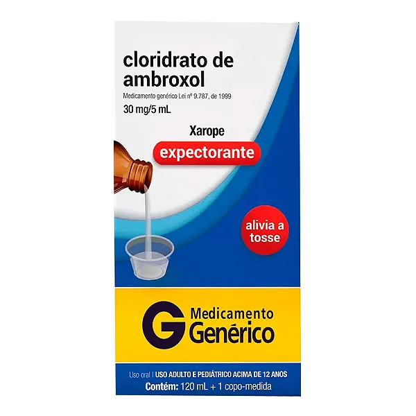 Cloridrato De Ambroxol 6mg/ml Xarope Adt 120ml
