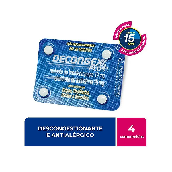 Decongex Plus  4 comprimidos