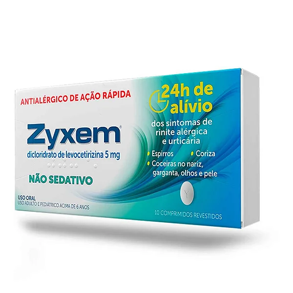 Dicloridrato Levocetirizina 10 comprimidos