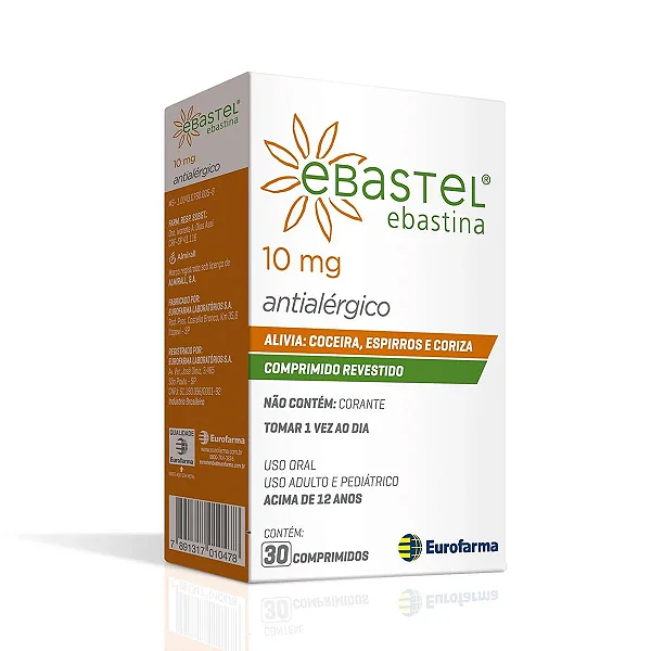 Ebastel 10mg 30 comprimidos Rev