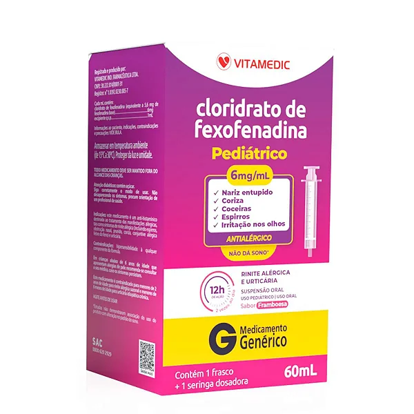 Fexofenadina 6mg Susp Oral 60ml