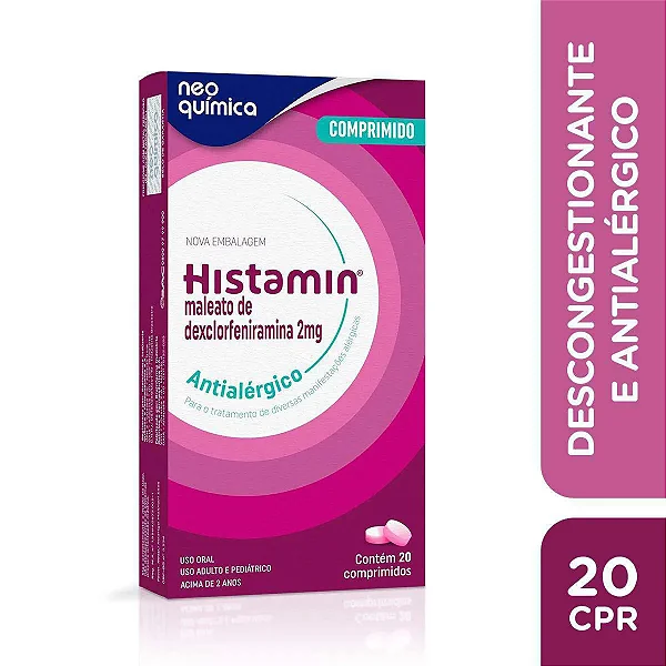 Histamin 2mg 20 comprimidos