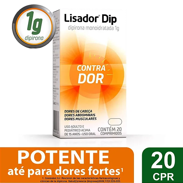 Lisador Dip 1 G  20  comprimidos
