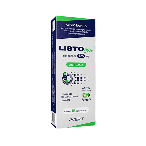 Listogas 125mg 15Caps Avert