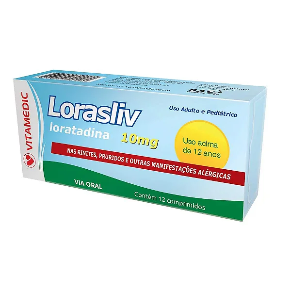 Lorasliv 10mg 12 comprimidos