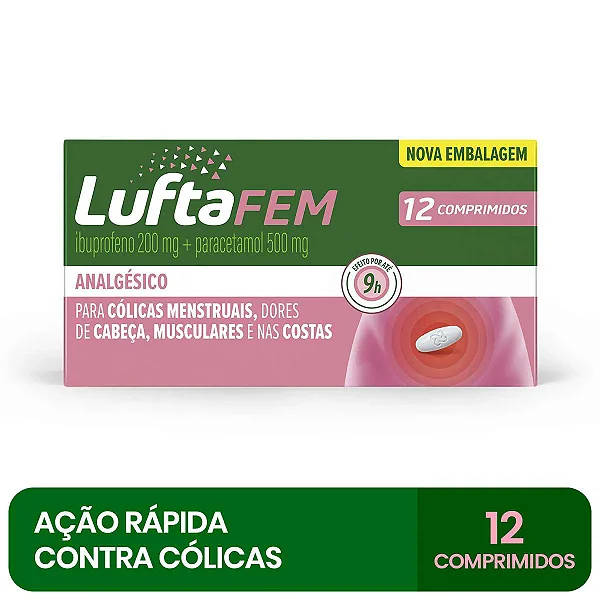Luftafem 200mg+500mg 12 comprimidos Rev
