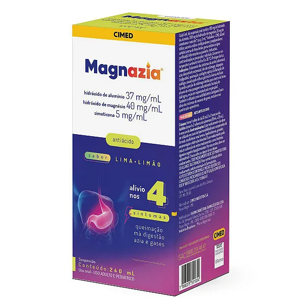 Magnazia Susp Oral 240ml Lima/Limao