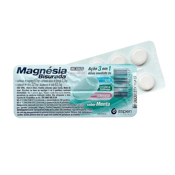 Magnesia Bisurada Menta 10Past