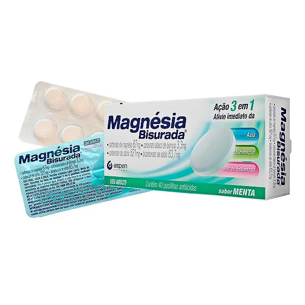 Magnesia Bisurada Menta 40Past