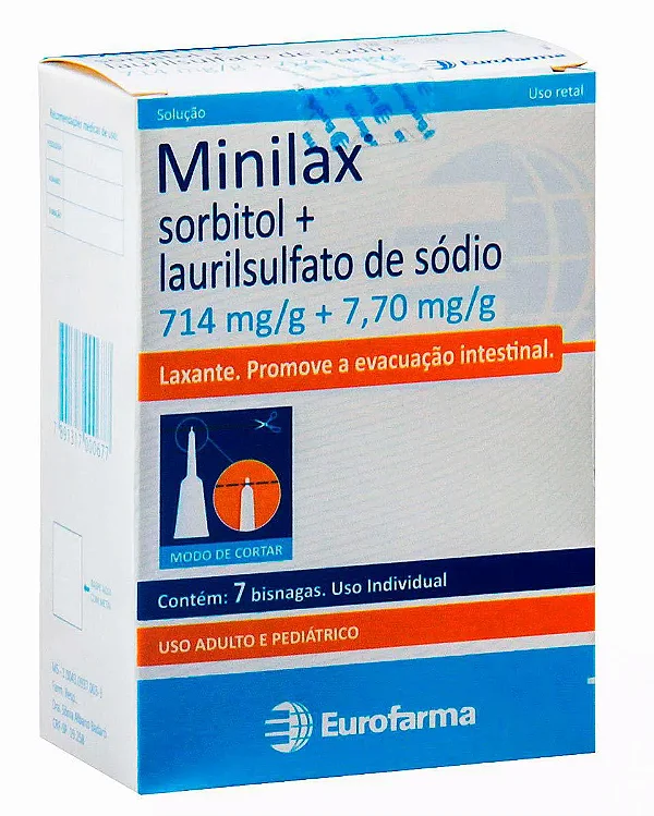 Minilax 714,0+7,70mg/G Sol Ret 7 Bg X 6,5G