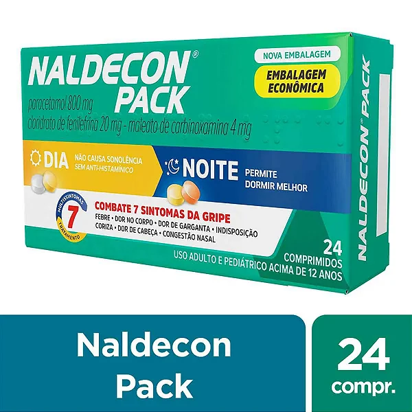 Naldecon Pack Dia E Noite 24 comprimidos