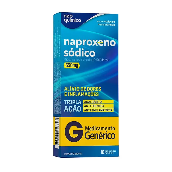 Naproxeno 550mg 10 comprimidos Neo Quimica
