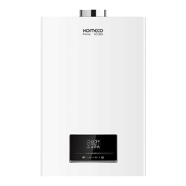 Aquecedor De Água A Gás Komeco 26 Litros KO 26D Prime WI-FI Branco  - GN