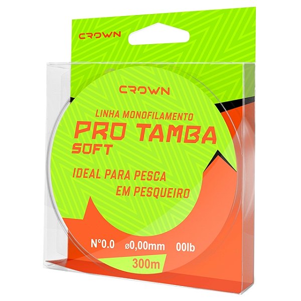 LINHA PRO TAMBA SOFT ORANGE 300MT