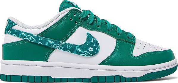 NIKE DUNK LOW GREEN PAISLEY