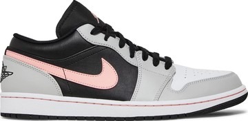 AIR JORDAN 1 LOW BLACK GREY PINK