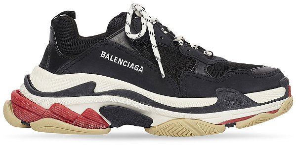 BALENCIAGA TRIPLE S BLACK RED