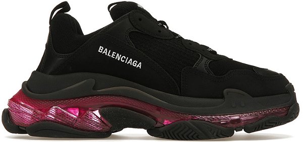 BALENCIAGA TRIPLE S BLACK PURPLE
