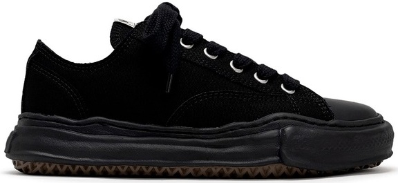 TÊNIS MAISON MIHARA YASUHIRO "PETERSON" OG SOLE CANVAS LOW-TOP BLACK