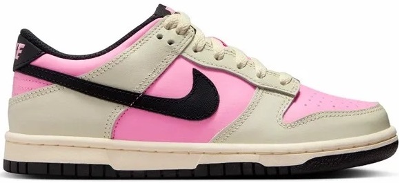 NIKE DUNK LOW BLACK PINK RISE LIGHT