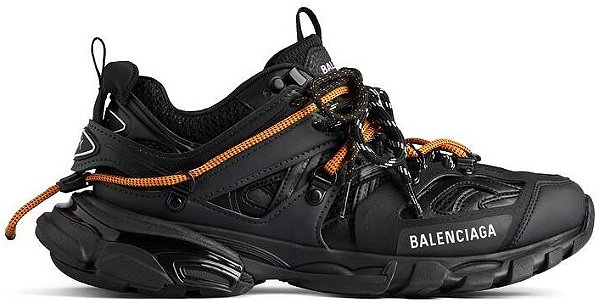 BALENCIAGA TRACK LED SNEAKER BLACK ORANGE