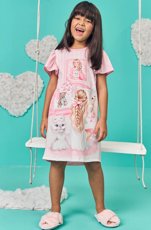 Camisola Infantil Em Malha Kukiê