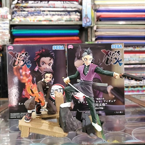 Conjunto Demon Slayer - Tanjiro Kamado e Genya - XRossLink SEGA - PRONTA ENTREGA