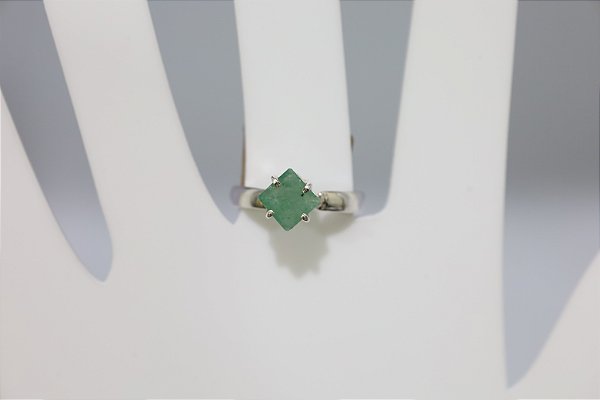 Anel de Esmeralda em prata
