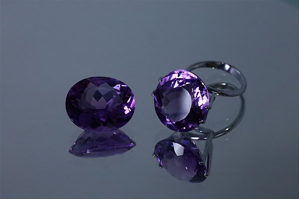 Ametista Oval Natural Extra 16.34cts, 15.59cts