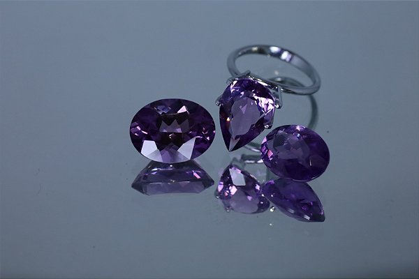 Ametista Natural 9.77cts, 6.81cts, 5.70cts