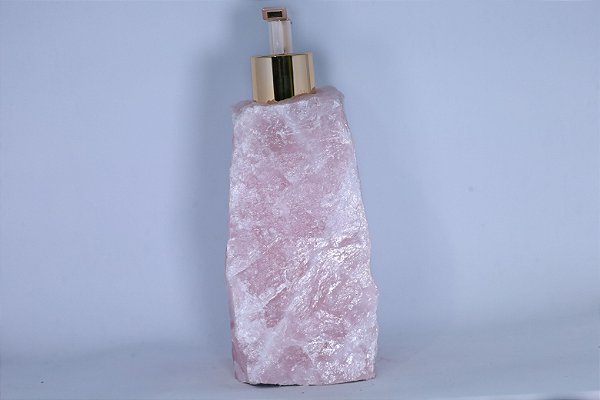 Saboneteira Quartzo Rosa Kg 1.6 Alt 18.5cm
