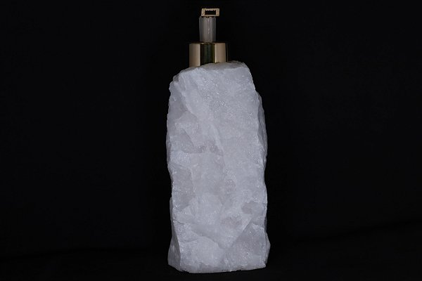 Saboneteira Quartzo Branco Kg 1.1 Alt 17cm