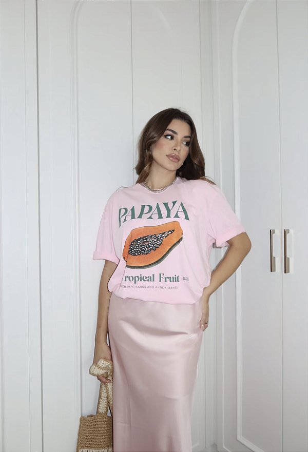 T-SHIRT OVERSIZE PAPAYA