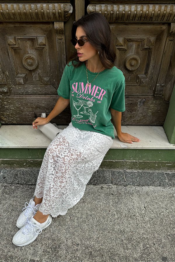 T-SHIRT SUMMER DRINKS VERDE