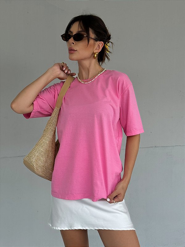 T-SHIRT PREMIUM ESTONADA ROSA CREAM