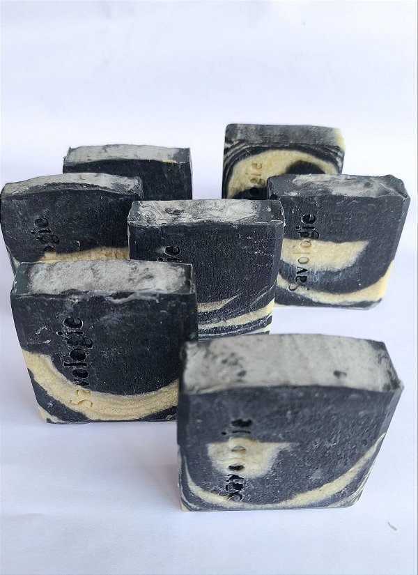Sabonete  Artesanal - Preto e branco- Unidade