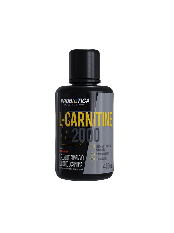L-carnitina 400ml (Laranja) Probiótica