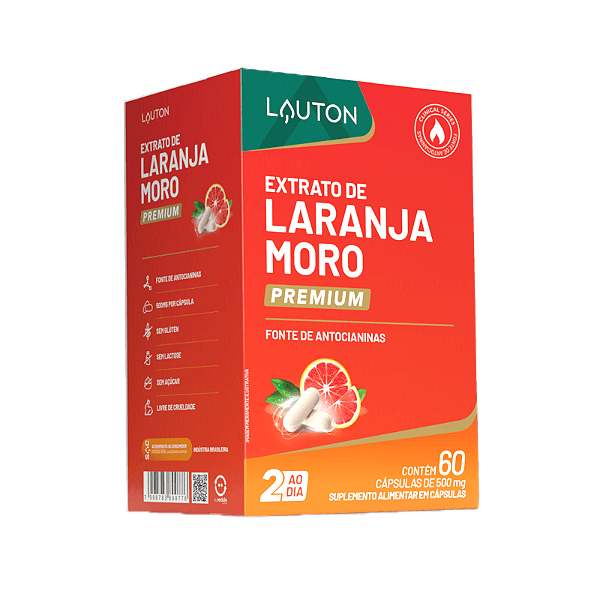 Extrato de Laranja Moro  l 60 capsulas - Lauton
